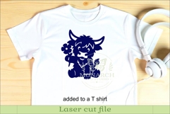 Cute Highland Cow Silhouettes SVG Farm Animal 1 Product Image 3