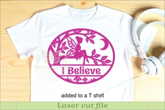Enchanted Fairy Name Sign SVG | Woodland Nursery Laser Cut Product Image 3