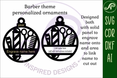 Barber, stylist Christmas Ornament SVG Product Image 3