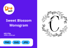 Sweet Blossom Monogram Product Image 1