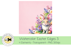 Watercolor PNG 300dpi Easter Edges 3 Product Image 4