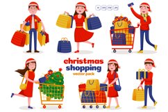 Christmas Shopping Vector Pack #01 Product Image 1