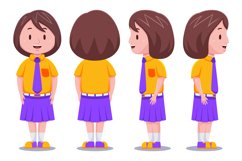 Cute Kids Girl Student #01 Product Image 1