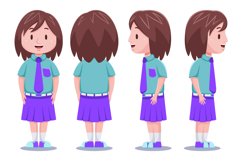 Cute Kids Girl Student #03 Product Image 1