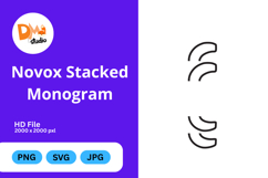 Novox Stacked Monogram Product Image 1
