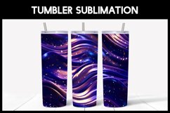 10 Purple Gradient Abstract Glitter Tumbler Seamless Tumbler Product Image 3