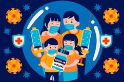 Vaccination Vector Illustration #06 Product Image 1
