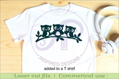 cute owls wall sign, SVG file. Product Image 3