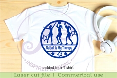 Personalized Netball Name Sign Female Player Wall Art Laser Product Image 3