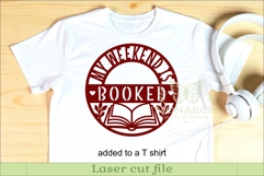 My Weekend Is Booked SVG | Book Lover Wall Sign Laser Cut Product Image 3