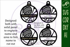 Knitting and crochet Christmas Ornament SVG Product Image 3