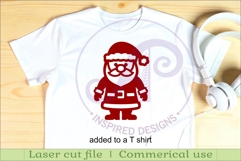 Santa and Mrs Claus shape silhouette Christmas laser cut Product Image 3
