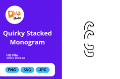 Quirky Stacked Monogram Product Image 1