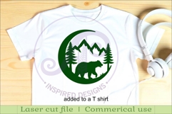 Crescent Moon Bear animal wall sign Product Image 3