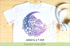 Moon Mushroom Wall Art SVG | Whimsical Woodland Decor Product Image 3