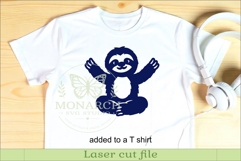 Cute Sloth Silhouette designs for laser cut and crafts 1 Product Image 3