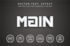 White goal - editable text effect, font style Product Image 3