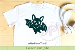 Cute Halloween Bat Silhouette SVG for Laser Cutting 2 Product Image 3