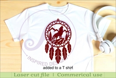 Wolf Dreamcatcher Laser Cut File, Wild Animal Wall Art SVG Product Image 3