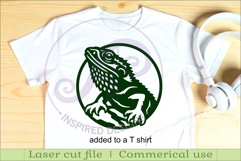 Bearded Dragon Lizard Wall Art SVG, Australian Reptile Product Image 3