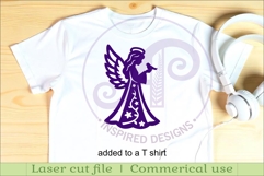 Angel SVG Silhouette, Guardian Angel Laser Cut Files 3 Product Image 3