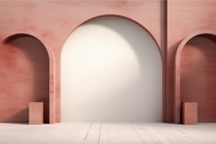 Structural Arch types background. Generate Ai Product Image 1