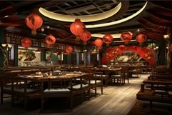 Asian restaurant. Generate Ai Product Image 1
