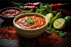 Bowl chipotle sauce. Generate Ai Product Image 1