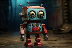 Cartoon tin robot. Generate Ai Product Image 1