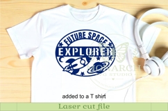 Future Space Explorer SVG | Kids Space Bedroom Wall Sign Las Product Image 3