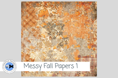 Messy Fall Papers 1 Distressed Autumn Backgrounds Product Image 4