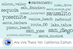 California Travel Word Art PNG Clipart Product Image 4
