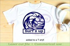 Surfer male name wall art sign, SVG personalized Product Image 3