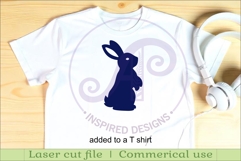 Woodland animal Silhouette rabbits for laser cutting Product Image 3