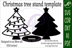 Christmas tree stand, laser cut file, lights Product Image 3