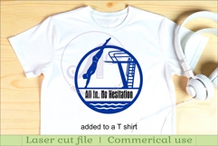 High Dive male name sign design for laser cutting Product Image 3