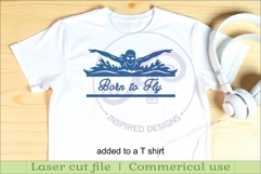 Butterfly Swimmer Name Sign SVG - Female Swim Team Wall Sign Product Image 3