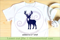 Woodland animal Silhouette Deer for laser cutting Product Image 3