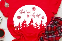 Silent Night Holy Night SVG, Christmas SVG, Cricut File Product Image 3