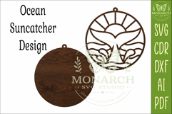 Whale Tail Suncatcher SVG | Ocean Window Hanger Laser Cut Product Image 3