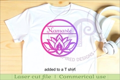 Lotus flower name sign design for laser cutting Product Image 3
