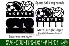 Sports balls Key holders for metal and laser cutting Product Image 3