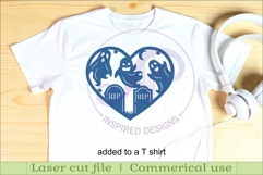 Graveyard Halloween heart laser cut wall sign Product Image 3