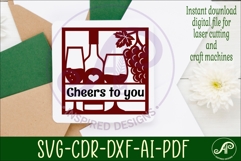 Wine lovers themed named wall sign or card topper Product Image 3