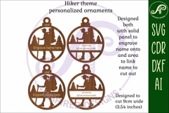 Hiker Christmas Ornament SVG Product Image 3