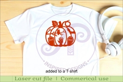 Pumpkin halloween graveyard wall sign svg laser cut file Product Image 3