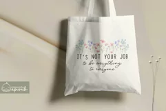 Floral Motivational Self-Care Quotes T-Shirt Design 04 Product Image 3
