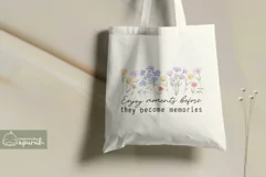 Floral Motivational Self-Care Quotes T-Shirt Design 05 Product Image 3