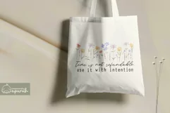 Floral Motivational Self-Care Quotes T-Shirt Design 06 Product Image 3