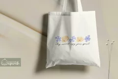 Floral Motivational Self-Care Quotes T-Shirt Design 11 Product Image 3
